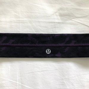 Lululemon Athletica Dark Purple Camo Headband